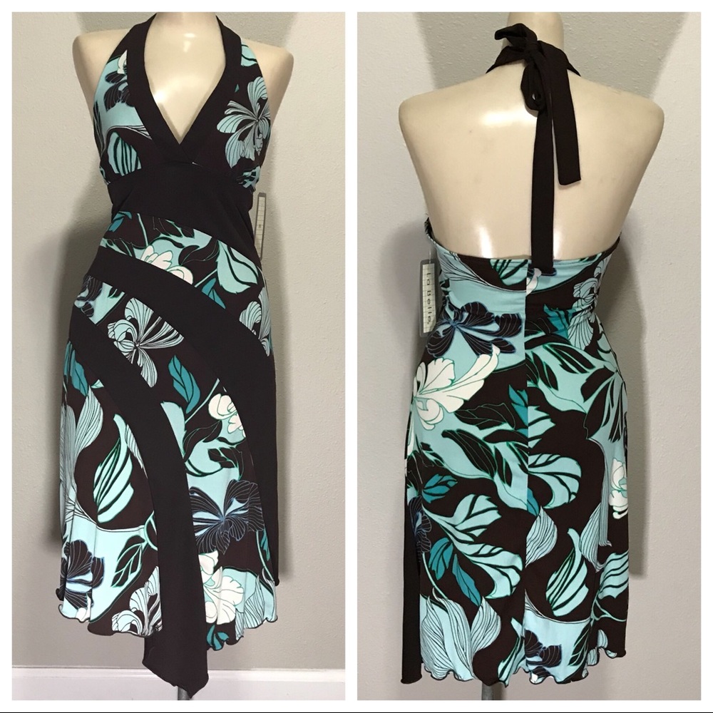 La Belle Cute Retro Halter Festival Sundress NWT M